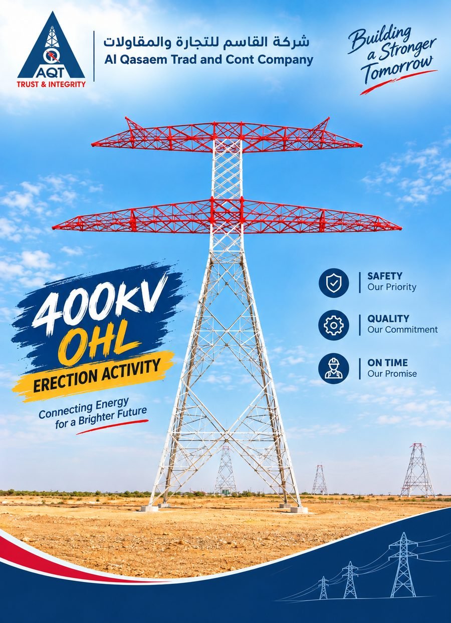 400 kV OHL erection activity